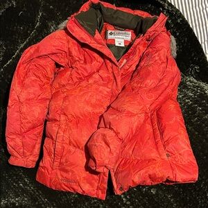 Columbia Titanium Women’s Vibrant Red Puffer Jacket Snow jacket